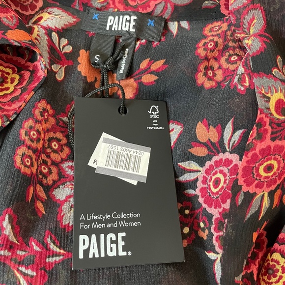 Koralina Silk Long Sleeve Dress from PAIGE - Picture 6 of 10